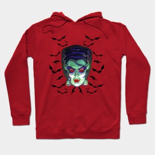 Frankenstein's Monster's Bride Vintage Mask Hoodie